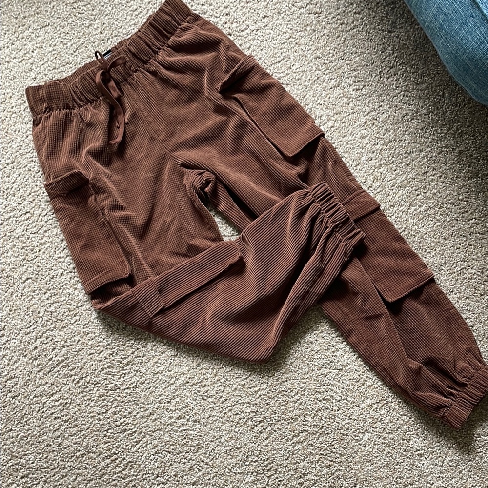 Forever 21 Brown Corduroy Joggers